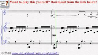 Gounods Ave Maria piano and vocal sheet music - Video Score