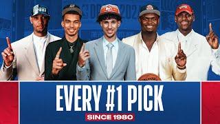 Every #1 Pick Since 1980  Zaccharie Risacher Victor Wembanyama LeBron Shaq and MORE