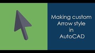 Making a custom arrow style in AutoCAD