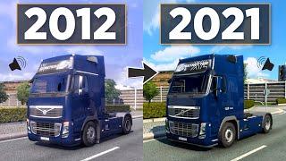 History of TRUCK SOUNDS in Euro Truck Simulator 2  2012 vs 2021  Toast