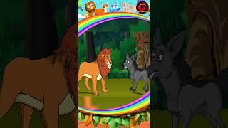 Bloody Wolf vs King Lion #moralstories #stories #shorts