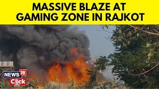 Rajkot TRP Game Zone News  Massive Fire Erupts At TRP Game Zone In Rajkot  Rajkot Live News  N18V