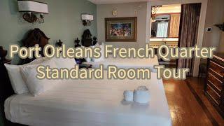 Port Orleans French Quarter Standard Room Tour   In Room Coffee Situation Mini Fridge and more