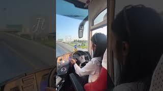 girl bus driver  #bus #professionaldriver #pakistanigirl #parkour #travel #pakistanigirl #truck #jt