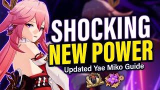 Updated YAE MIKO FULL GUIDE Dendro Buffs BEST Artifact & Weapon Builds Team Comps  Genshin 3.2