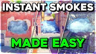 how to throw INSTANT SMOKES on EVERY MAP CS2