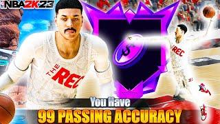 This 99 PASS ACCURACY INSIDE OUT PLAYMAKER BUILD is BREAKING the REC in NBA 2K23