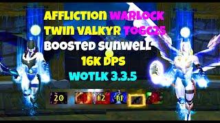 TOGC25 Boosted Twin Valkyr 60k drain soul ticks Affliction Lock  Whitemane Sunwell WOTLK Classic