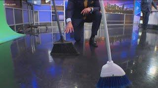 Pete Delkus explains the broom challenge thats sweeping social media