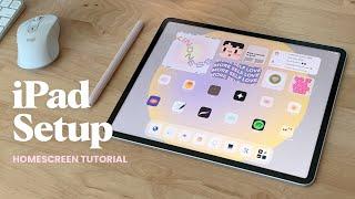How to customize your iPad   Aesthetic widgets app icons wallpaper 