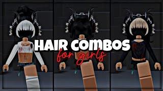 Hair combos for girls on roblox