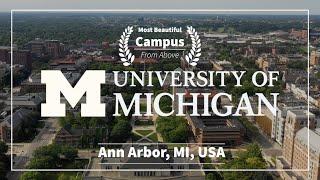 USA- University of Michigan  The Most Beautiful Campus Tour  Ann Arbor  4K Drone