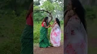 Ankita & Surmi  in Rain outdoor Video shoot Picoba  Saree Lover  Saree Fashion  Saree Shoot