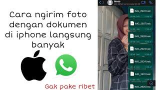 iPhone Cara Mengirim Foto dengan Dokumen Langsung Banyak ke WhatsApp tidak satu satu