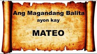 MATEO 1-28 Audio & Text Bible Tagalog Dramatized #bible #salitangdiyos #audiobible