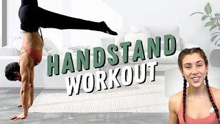 How to Handstand  Beginner Follow Along Routine.