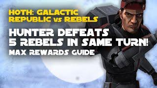 Hoth Galactic Republic vs Rebels - Crush the rebel scum Galactic Challenge  SWGOH GC