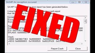 How to fix crash error Gta SAMP ?