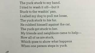 Yuck - a poem by Shel Silverstein