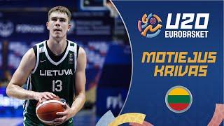 Motiejus Krivas   Player Highlights  FIBA U20 EuroBasket 2024