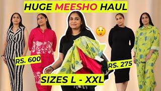 HUGE Meesho Clothing Haul - Try On Haul Sizes L to XXL