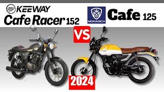 Keeway Cafe Racer 152 vs Monarch Cafe 125  Side by Side Comparison  Specs & Price  2024