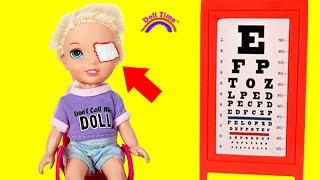 EYE DOCTOR Elsie needs GLASSES  -learning to forgive and be kind @DollTimeHD