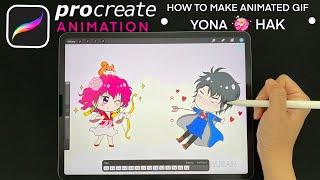 PROCREATE TUTORIAL AnimationAnimated GIF - Princess Yona and Son Hak from Akatsuki no Yona