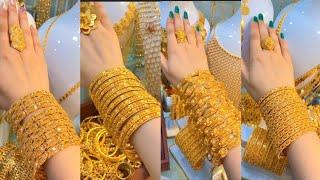 top 50 #gold  kangan design  beautiful bridal gold kangan design # gold#latest #goldjewellery