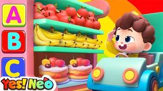 Learn ABC in the Supermarket  Phonics Song ABC Song  Nursery Rhymes & Kids Songs  Yes Neo