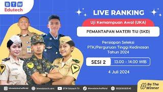 LIVE RANKING UKA CAT-SKD PTK - PEMANTAPAN MATERI TIU SESI 2