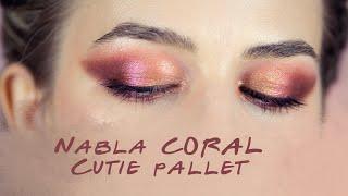 NABLA CUTIE PALLET Denude 2019 in CORAL - TUTORIAL and REVIEW  Moody Eye MAKEUP