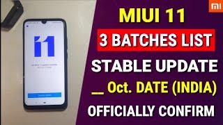 Miui 11 - official list confirmed with release date  Miui 11 supported devices list features