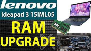 How to Upgrade RAM on Lenovo Ideapad 3 15IML05 Laptop 81WB