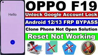 Oppo F19 FRP Bypass Android 1213 Without Pc - New Trick 2023  OPPO F19 Unlock Google Account Lock