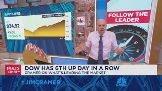 The Dow Jones Utilities index has been burning like a house on fire says Jim Cramer