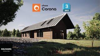 3ds Max + Corona  Modeling and Rendering of Exterior Scene from Scratch