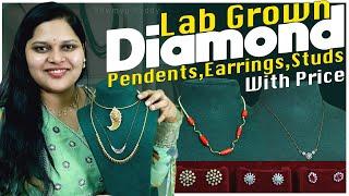 lab grown diamond pendent studs puligoru pendent  Telangana pilla  Diamond pendent