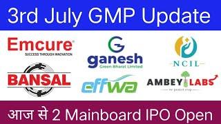 Emcure Pharmaceutical IPO Bansal Wire IPO Nephro Care IPO  All IPO GMP Today 