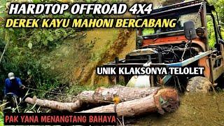 HARDTOP OFFROAD 4x4 DEREK KAYU BERCABANG UNIK KLAKSONYA TELOLET