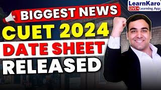 CUET 2024 Datesheet Out  Biggest Update Final Exam dates by NTA