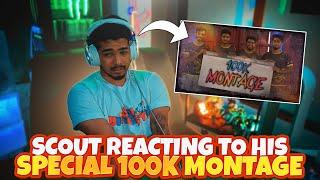 Scout gets Emotional reacting on OG 100k Montage 