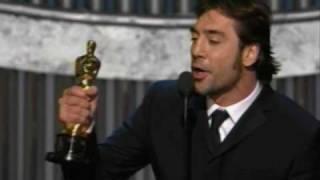 Javier Bardem winning Best Supporting Actor 80th Oscars 2008