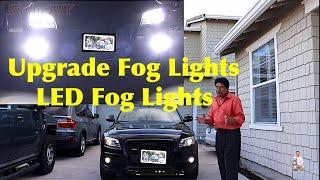 How To Upgrade Audi Fog Lights to LED Lights  How To Replace Fog Light Bulb To LED Bulb on Audi Q5