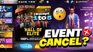 Cancel All Old Elite Pass Return Free Fire  Old Elite Pass Return Free Fire New Event SaaD GaminG