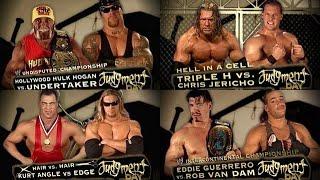 WWE Judgment Day 2002 Match Card