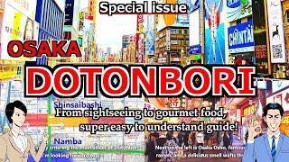 【Osaka DOTONBORI】Dotonbori in Osaka Japan.Detailed and fun guide to travel routes.  kansai food 