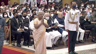 President Kovind presents Padma Shri to Prof Sosamma Iype for Animal Husbandry