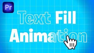 How To Make a Text Fill Effect in Premiere Pro