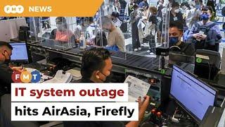 Long lines at KLIA Terminal 2 as AirAsia hit by global IT outage